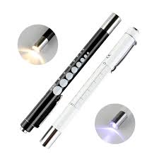 Buy Led Medical Penlight Yacig Reusable Led Diagnostic Pen Light With Pupil Gauge And Measurements For Nurses Doctors Or Medical Student Metal Body With Pocket Clip 2 Pack Cool White