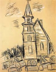 Church At Corea Marsden Hartley 1941 Pastel On Paperboard 28 21 3 4 Colby College Museum Of Art Marsden Hartley Hartley Colby College