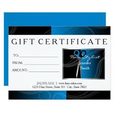 Modern Hair Salon Refer A Friend Black And Blue Zazzle Com Hair Salon Modern Hairstyles Salons