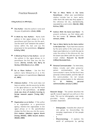 Practical Research Practical Research Citing Author S In Apa Style One Author Give The Studocu
