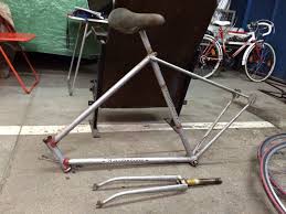 I Took It All Apart With A Friend And We Found A Few Parts Worth Keeping The Frame The Fork The Chainset The Wheelset Those Will Be Reworked The Rest Will