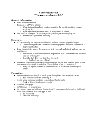 curriculum vita