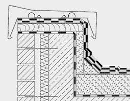 Dachrandabschluss Die Dachrandabdeckung Sollte Ein Deutliches Gefalle Zur Dachseite Aufweisen Flachdach Dach Flachdach Aufbau
