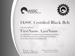 Black Belt Certification International Association For Six Sigma Certification