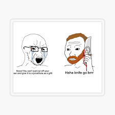 What vibe do i give off? Wojak Meme Transparent Stickers Redbubble