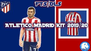 The home kit utilises a traditional red and white stripe shirt with the contrasting. Fts Dls Atletico Madrid Kit 2019 20 Youtube