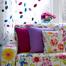 Plain thick linen fabric cloth diy craft cushion sofa couch curtain upholstery. Five Ways To Use Floral Fabric Effectively Just Fabrics