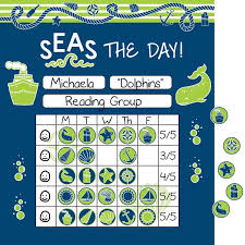 Nautical Mini Incentive Charts And Stickers Kit