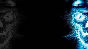 29+] oled wallpaper on wallpapersafari. Cool Blue Skull Hd Wallpaper