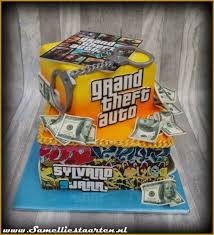 Grand Theft Auto Grand Theft Auto Boy Birthday Cake Birthday Fun