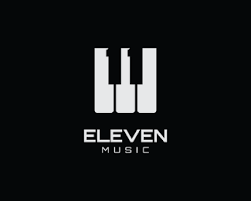 Black And White Music Logo Shapes Of Instruments Are Commonly Used In Logos Representing Music Related Businesses But His One Is Clever Logo Design Music Logo Inspiration Typography Logo