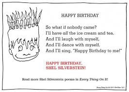Happy Birthday Silverstein Poems Shel Silverstein Poems Shel Silverstein