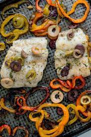 Sheet Pan Roasted Fish With Sweet Peppers Recipe Recipe Stuffed Sweet Peppers Recipes Sweet Pepper Recipes