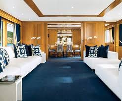 Joanne De Guardiola Designs A Classic Yacht Boat Interior Design Luxury Yacht Interior Interior Design Examples