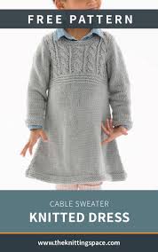 New cable design for gent sweaters. Cable Sweater Knitted Dress Free Knitting Pattern