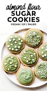 The Perfect Roll Out Recipe For Any Holiday These Almond Flour Sugar Cookies Are Simple And Soft Made With Appl Vegan Cookies Almond Flour Vegan Sugar Cookies