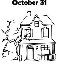 Outstanding halloween pumpkin coloring pages with october coloring. Haunted House Coloring Pages 60 Images Free Printable