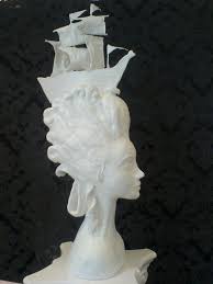 barock rokoko skulptur mit schiff frisur a la fregate rokoko barock kunst barock