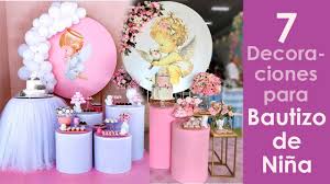 Decoración para bautizos y primer cumpleaños de niña o niño. 7 Decoraciones Para Bautizo De Nina Youtube