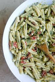 Creamy Pesto Sundried Tomato Pasta Salad Belle Vie Recipe Tomato Pasta Salad Sundried Tomato Pasta Salad Sundried Tomato Pasta