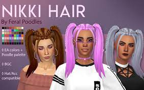 Feral Poodles Sims Sims Sims Hair Maxis Match