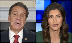Kristi noem is the current governor of south dakota, having served since 2019. Cuomo Trades Blows With Gop Gov Kristi Noem Over Pandemic Response Silive Com
