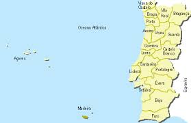 Quanto mais escura a cor, mais alto o valor. Mapa De Portugal Politico Portugal E Espanha Cidades E Turistico