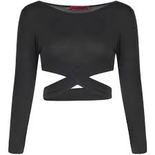 Black And White Crop Top Long Sleeve Boohoo Petite Frankie Cross Detail Long Sleeve Crop Top 14 Liked On Polyvore Featuring Tops Crop Clothes Lace Long Sleeve Shirt Lace Bodysuit Long Sleeve