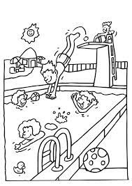 Collection of swimming pool coloring pages (63). Summer Pool Coloring Pages Download And Print For Free Buku Mewarnai Halaman Mewarnai Warna