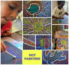 Try one of these 50+ simply perfect toddler activities! Australian Indigenous Art Aboriginal Dot Painting Aboriginal Dot Painting Art For Kids World Crafts