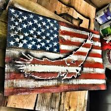 Eagle On American Flag Pallet American Flag Pallet American Flag Wood Pallet Flag