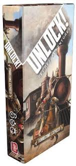 Is a cooperative card game inspired by escape rooms that uses a simple system which allows you to search scenes, combine objects, and solve riddles. Unlock Tombstone Express Secret Adventures