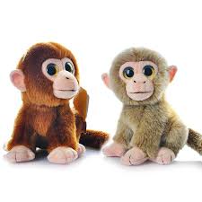 Click To Buy Big Eyes Monkeys Plush Toy Doll Simulator Soft Stuffed Animals Macaquinho Small Toys O Soft Stuffed Animals Monkey Plush Toy Plush Toy Dolls