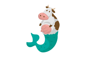 Download Cow Mermaid Svg Cut File By Creative Fabrica Crafts Creative Fabrica Yellowimages Mockups