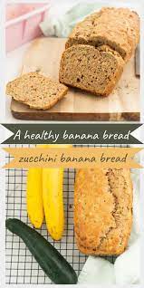 Healthy Banana Bread With Bonus Zucchini Recipe In 2021 Healthy Banana Bread Zucchini Banana Bread Banana Bread