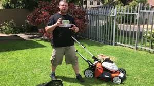 Can i change the battery in my cordless lawn mower? Stihl Rma 510 Battery Powered Lawnmower Using The Ap 300 Battery Range Youtube