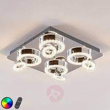 led deckenleuchte mikkel rgbw 40x40 cm beleuchtung decke led deckenleuchte led