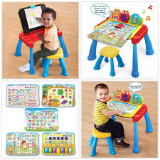 Kids Activity Desk Table Touch And Learn Deluxe Interactive Learning System Vtech Educational Learning Activities Interactive Learning Activities For Kids
