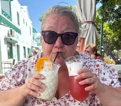 A club sandwich and a cold beer. What's not to love? With a weary Mrs H. (  Diet Coke). 🤪🤪🤪