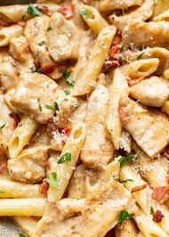 Lots of gooey, stringy cheese in this fall casserole! Chicken Penne Pasta Salt Lavender