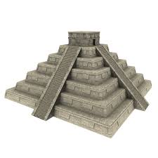 Mayan Pyramid 3d Model 3d Model Pyramids Pyramid Model Mayan
