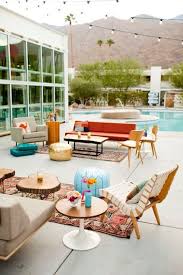 Oh My Love The Poufs And The Rug Quite Like The Pool Backdrop Too But Afraid That Wont Fit In My 3x3m Space Pool Decor Modern Pools Outdoor Furniture Sets