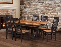 Barnwood seats with oak frame. Barnwood Dining Room Amish Depot