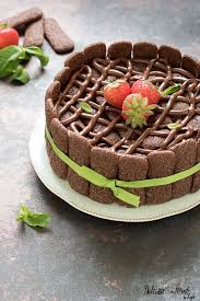 Mettiamo a bagno la gelatina in acqua nella ricetta della puntata di questa sera c'era la panna e senza colla di pesce. Torta Charlotte Alla Panna E Nutella Con Pavesini Al Cacao Senza Cottura Dolci Torta Charlotte Ricette Dolci