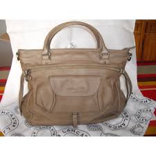 Sac cabas pia cuir foulonné. Sac A Main En Cuir Lancaster Beige Vendu Par Joelle25810 1394887