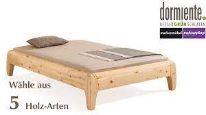 Dort kommen wir nach einem langen tag zur ruhe und fallen in unseren betten in den schlaf. Dormiente Massivholz Bett Gonda Ohne Ruckenlehne 180 X 200 Cm 5 Verschiedene Holz Arten Zur Auswahl Markenmobel Onlineshop