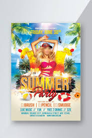 Summer theme party flyer psd. Summer Party Flyer Psd Template Psd Free Download Pikbest