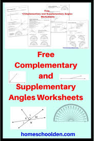 Free Complementary And Supplementary Angles Worksheets These Free Math Worksheets Are About Compleme Angles Worksheet Supplementary Angles Free Math Worksheets