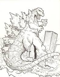 Godzilla Coloring Sheets Godzilla Birthday Party Godzilla Birthday Coloring Pages