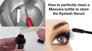 Mascara is a cosmetic applied to the eyelashes to make the lashes thicker, longer, and darker. How To Clean A Mascara Bottle To Store The Eyelash Serum Mamtha Nair Youtube